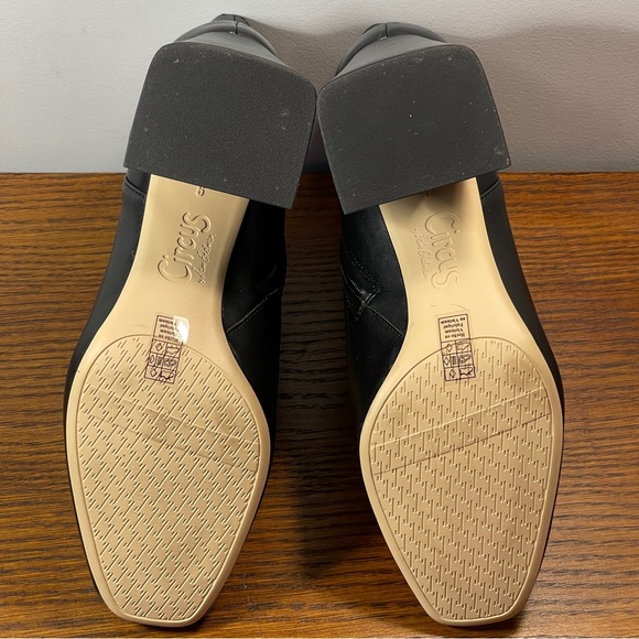 NWT | Circus by Sam Edelman Kate Bootie Ankle Boot Black Napa Leather - Picture 15 of 16